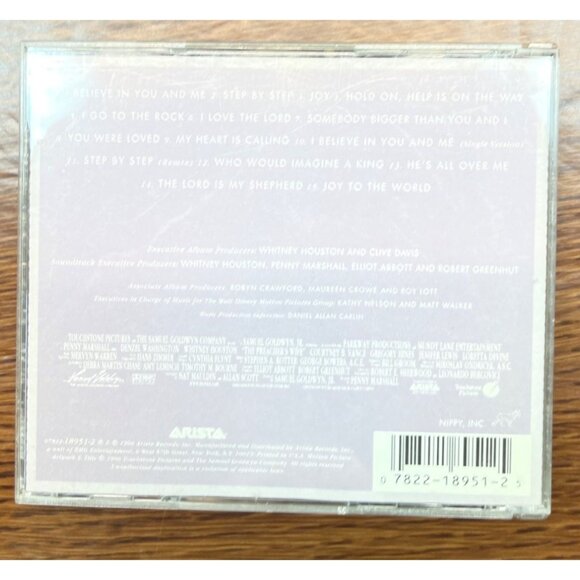 Whitney Houston Lot of 2 Movie Soundtracks CD The Preachers Wife & Bodyguard - Picture 5 of 8